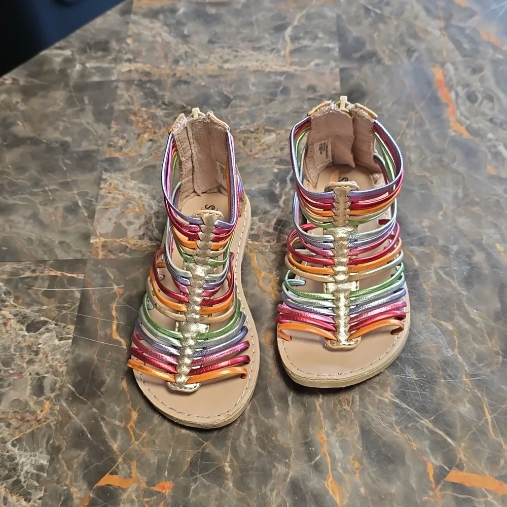 Rainbow Gladiator Sandals Seychelles‎  Size 7